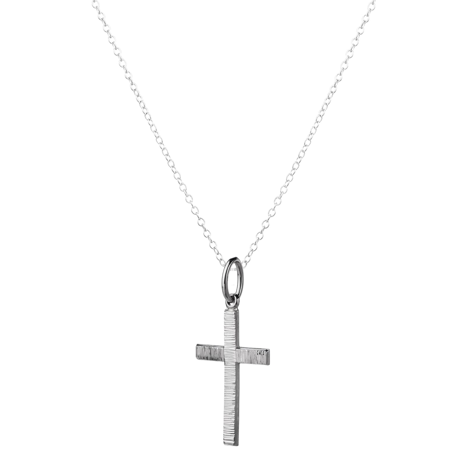 925 STERLING SILVER CLASSIC CROSS PENDANT 30.0 MM.