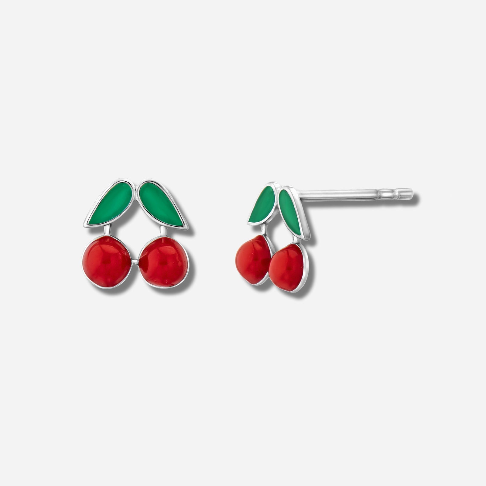 925 STERLING SILVER EARRINGS WITH ENAMEL
