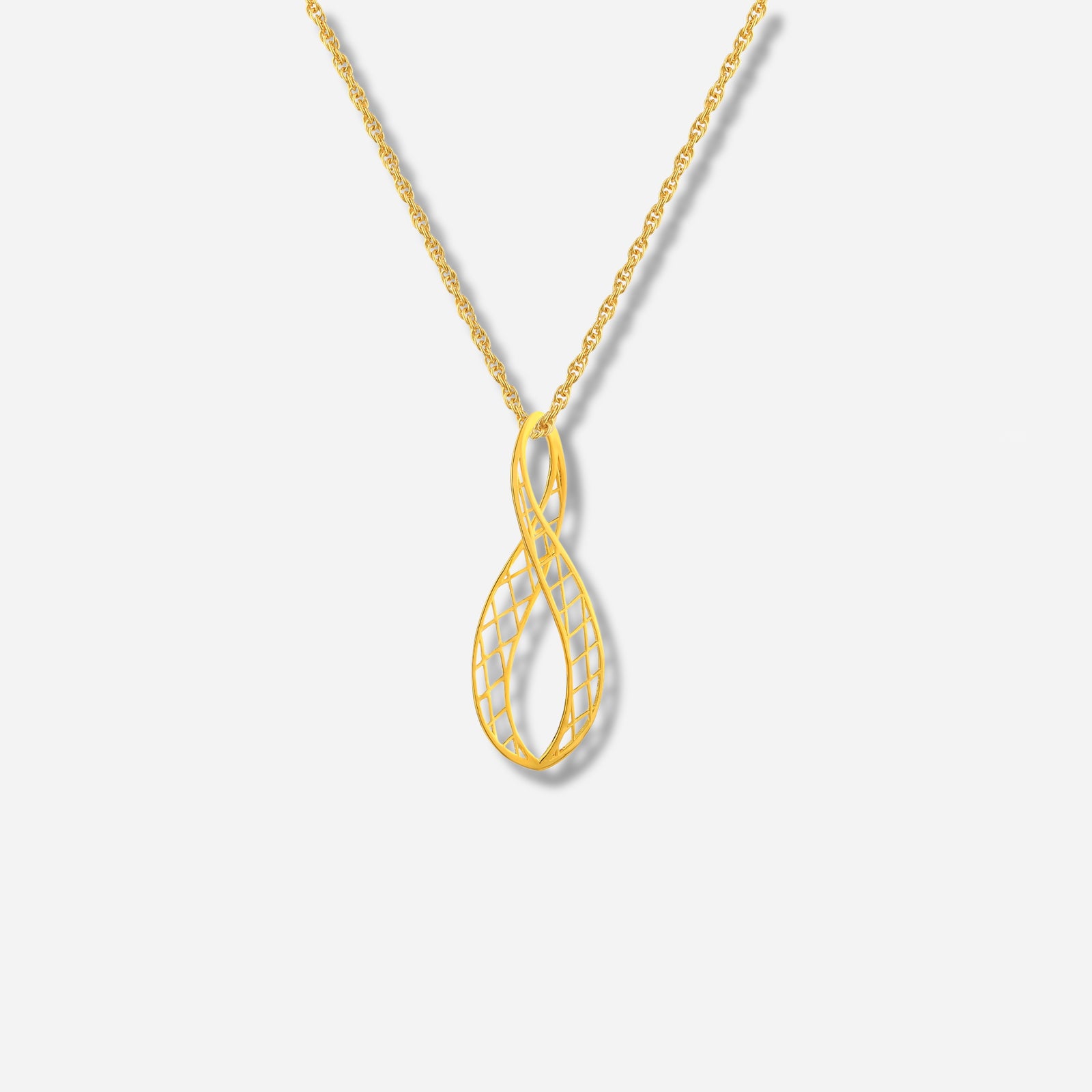 925 STERLING SILVER LE MESH INFINITY PENDANT NECKLACE