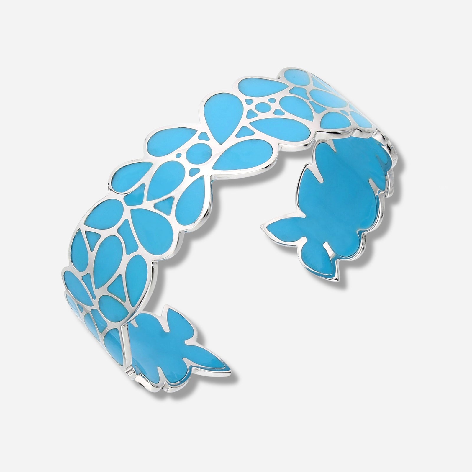 925 STERLING SILVER CLASSIC RESIN WITH ENAMEL BANGLE