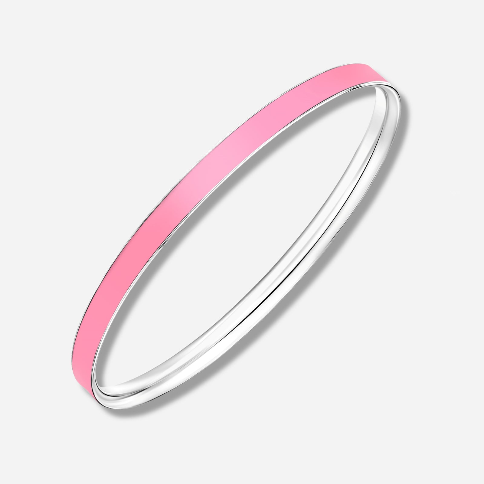 925 STERLING SILVER CLASSIC ENAMEL SLIP ON BANGLE