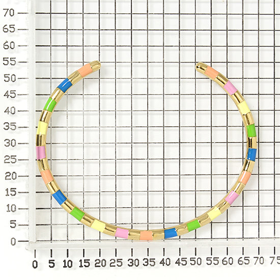 925 STERLING SILVER CLASSIC ENAMEL CUFF BANGLE