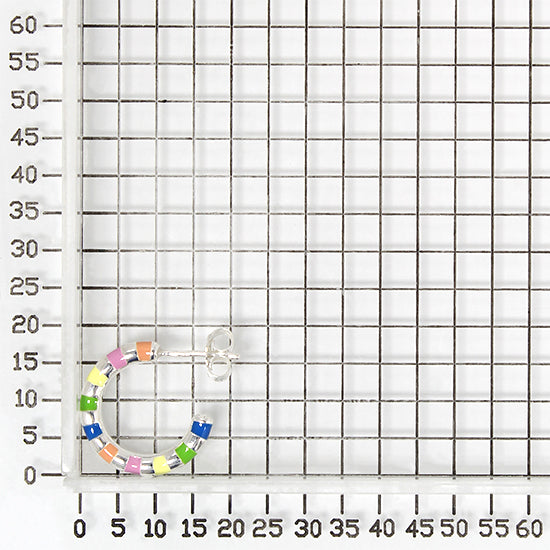 925 STERLING SILVER EARRINGS WITH ENAMEL