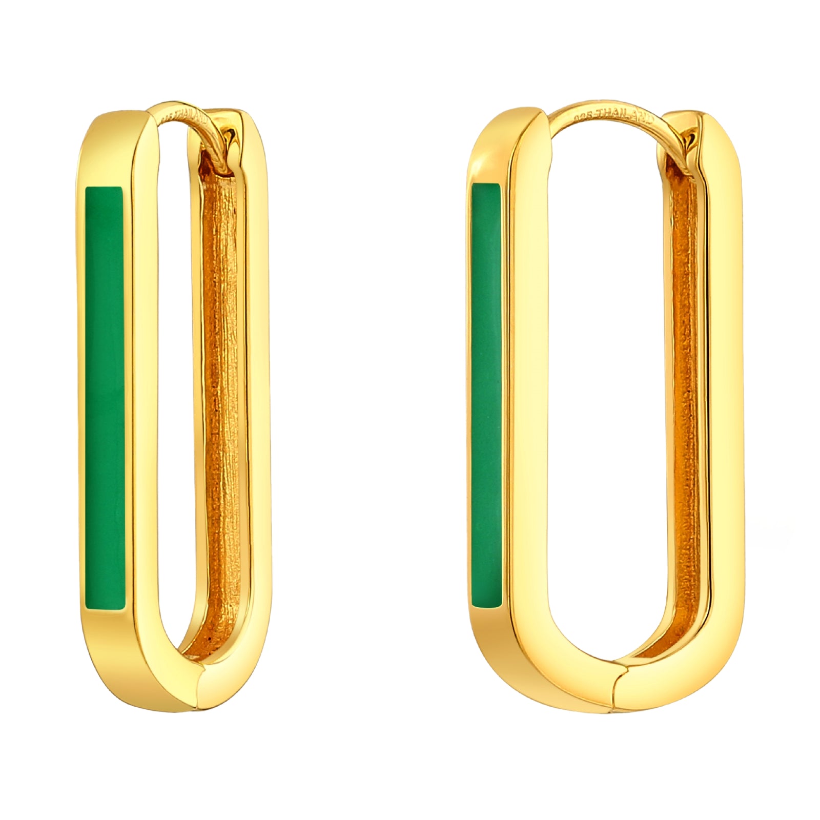 925 STERLING SILVER EARRINGS WITH ENAMEL
