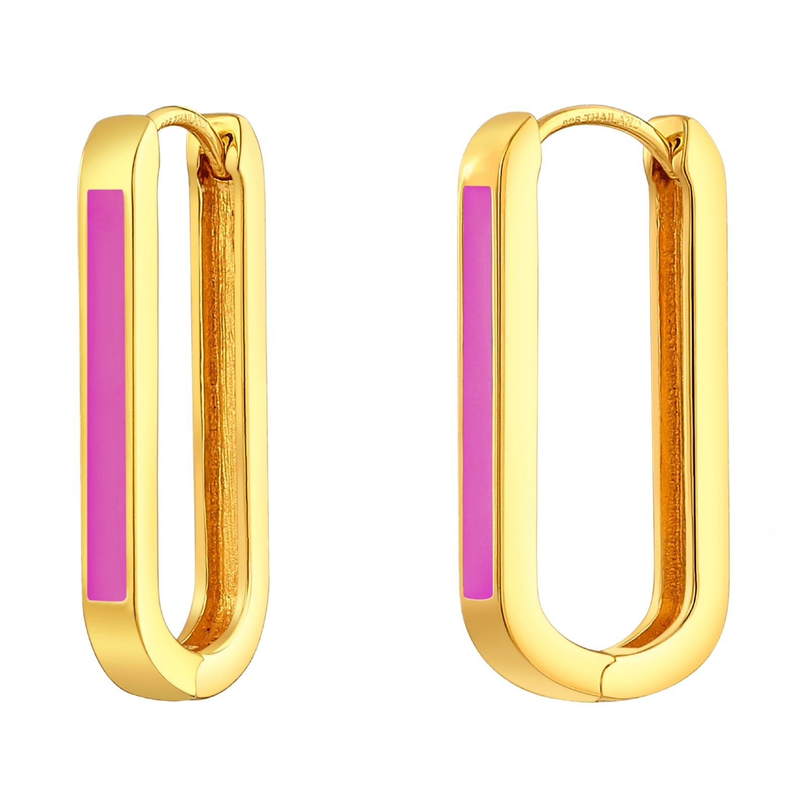 925 STERLING SILVER EARRINGS WITH ENAMEL