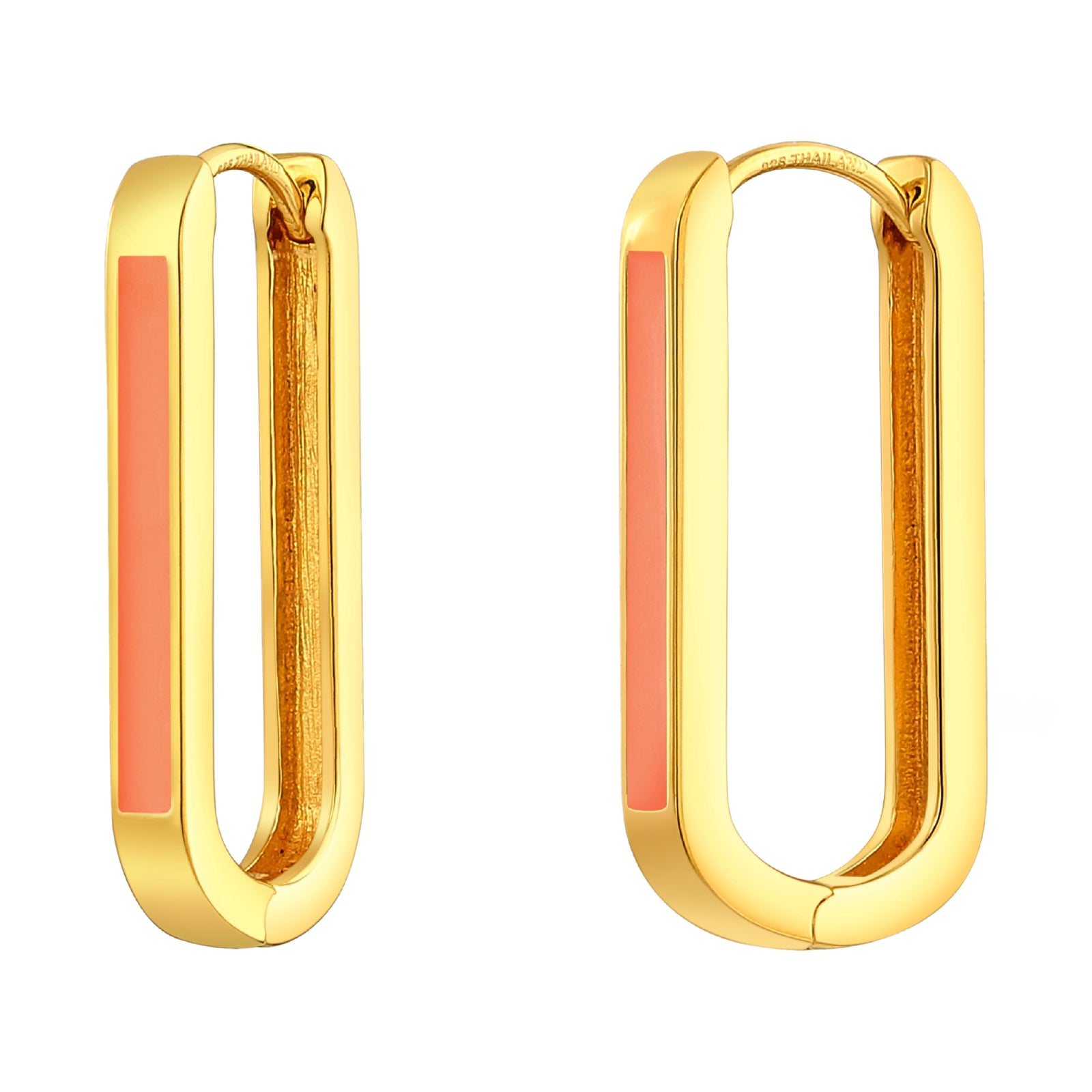 925 STERLING SILVER EARRINGS WITH ENAMEL