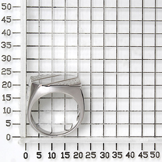 925 STERLING SILVER WITH DIAMOND CUT RING