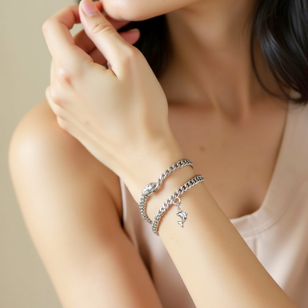 925 STERLING SILVER MINI DOLPHIN CHARM