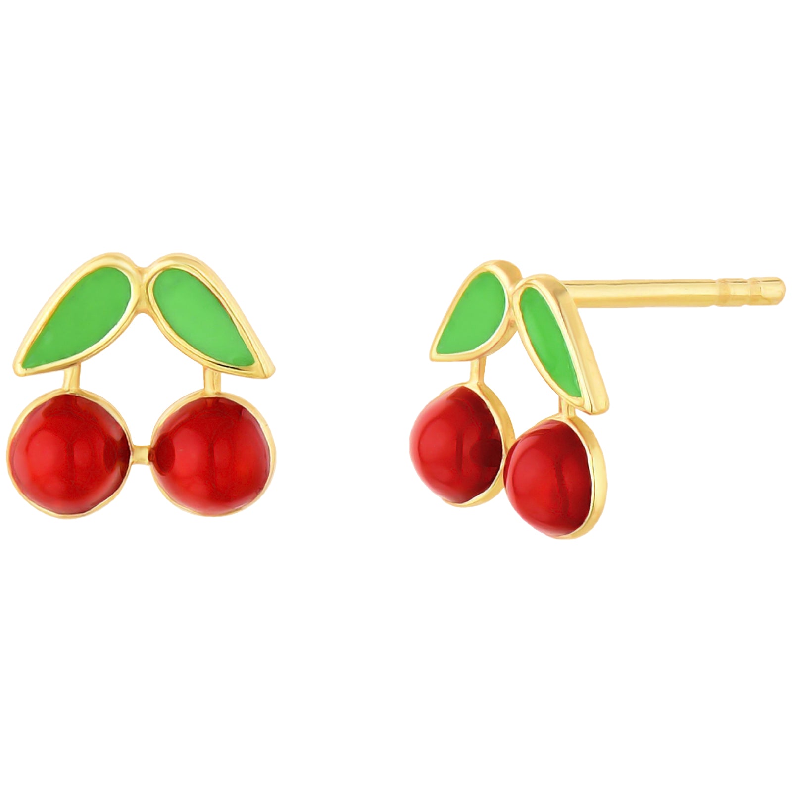 925 STERLING SILVER EARRINGS WITH ENAMEL