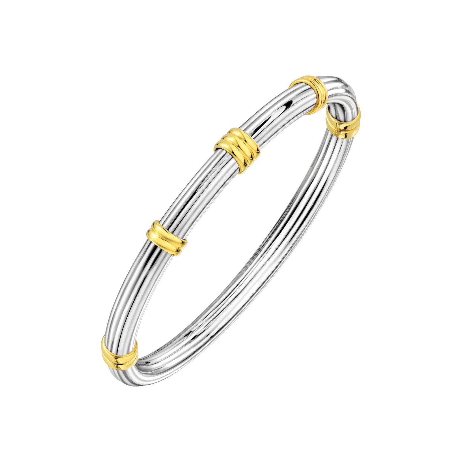 925 STERLING SILVER FANCY TUBE BANGLE