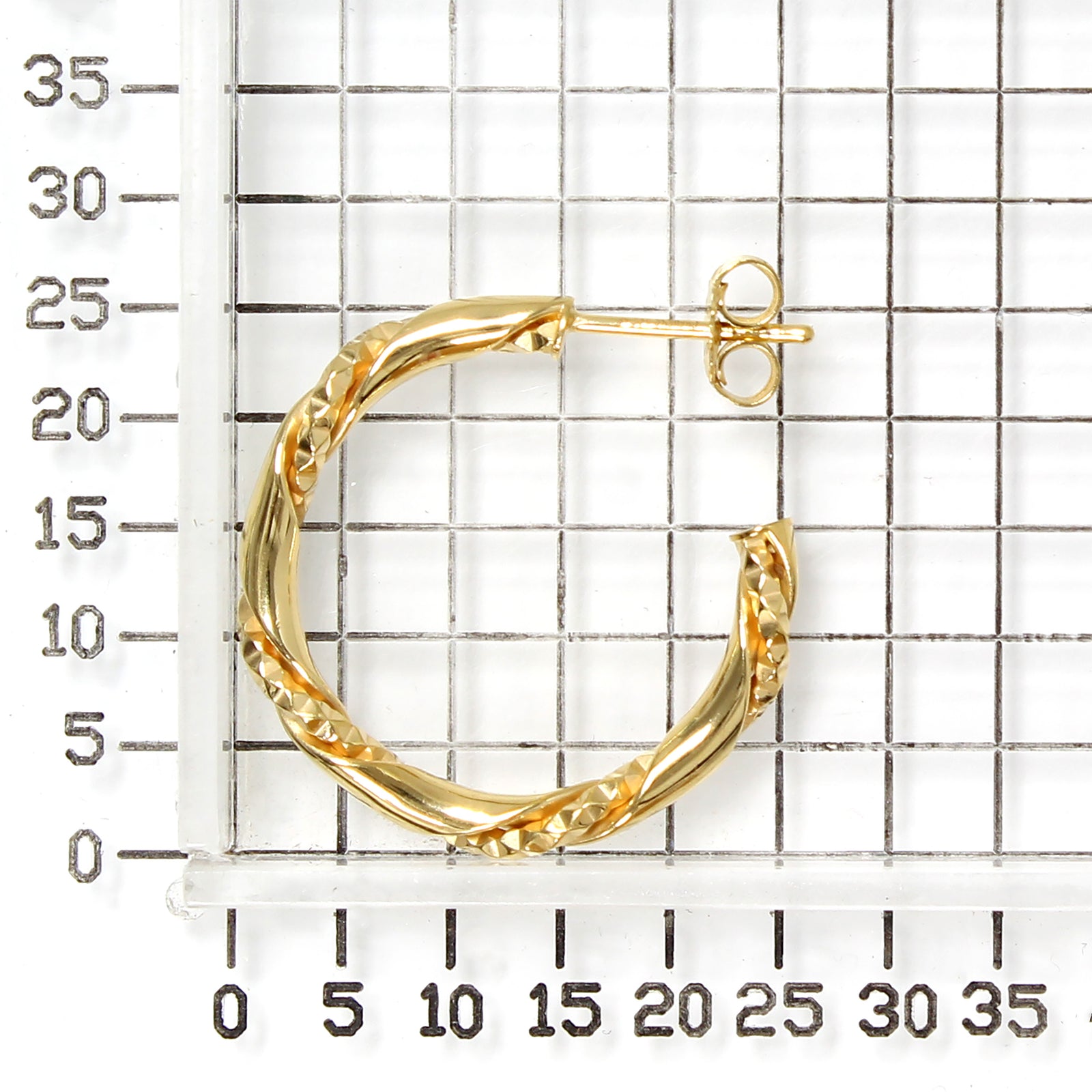 925 STERING SILVER FANCY TWIST HOOP EARRINGS