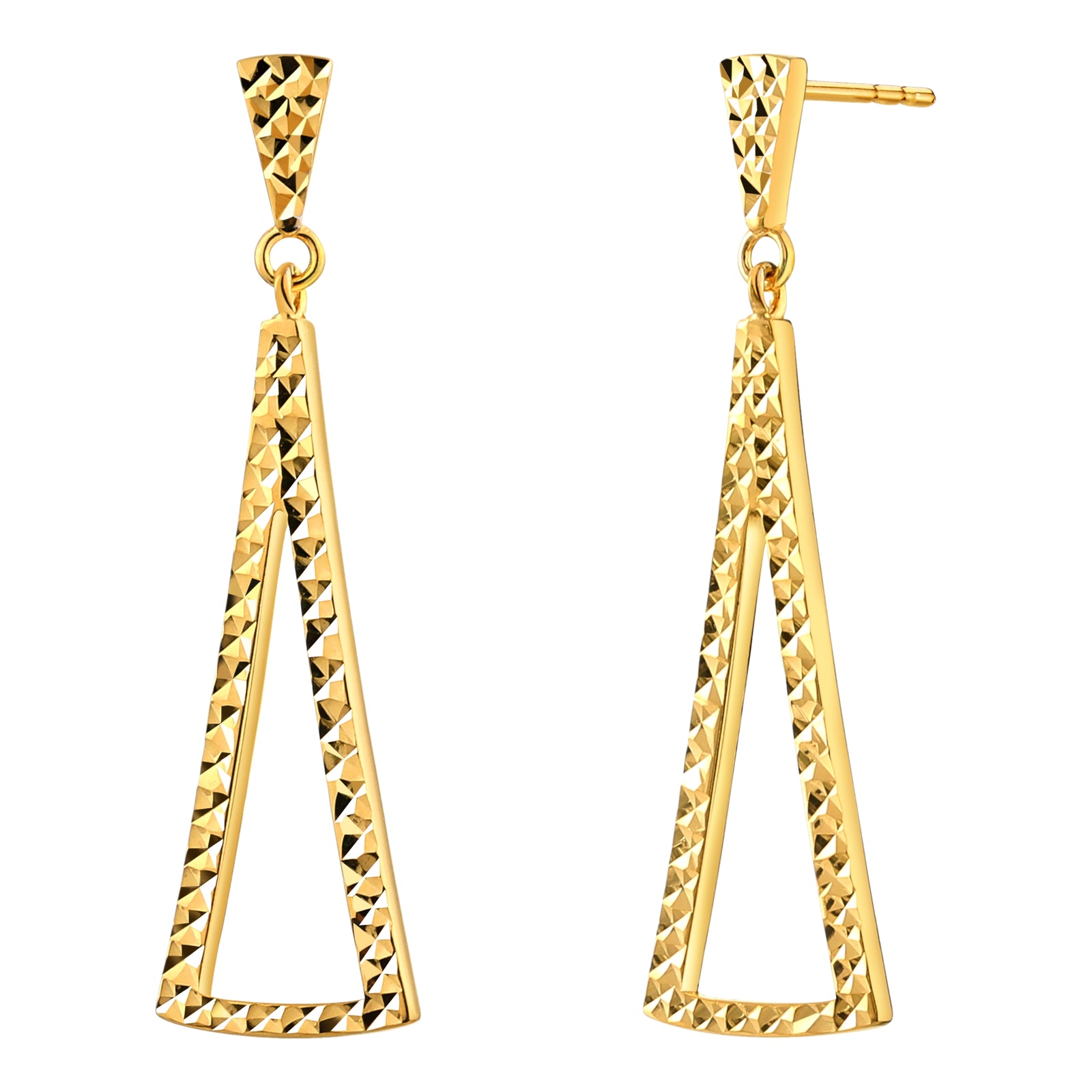 925 STERLING SILVER FAN DANGLE EARRINGS