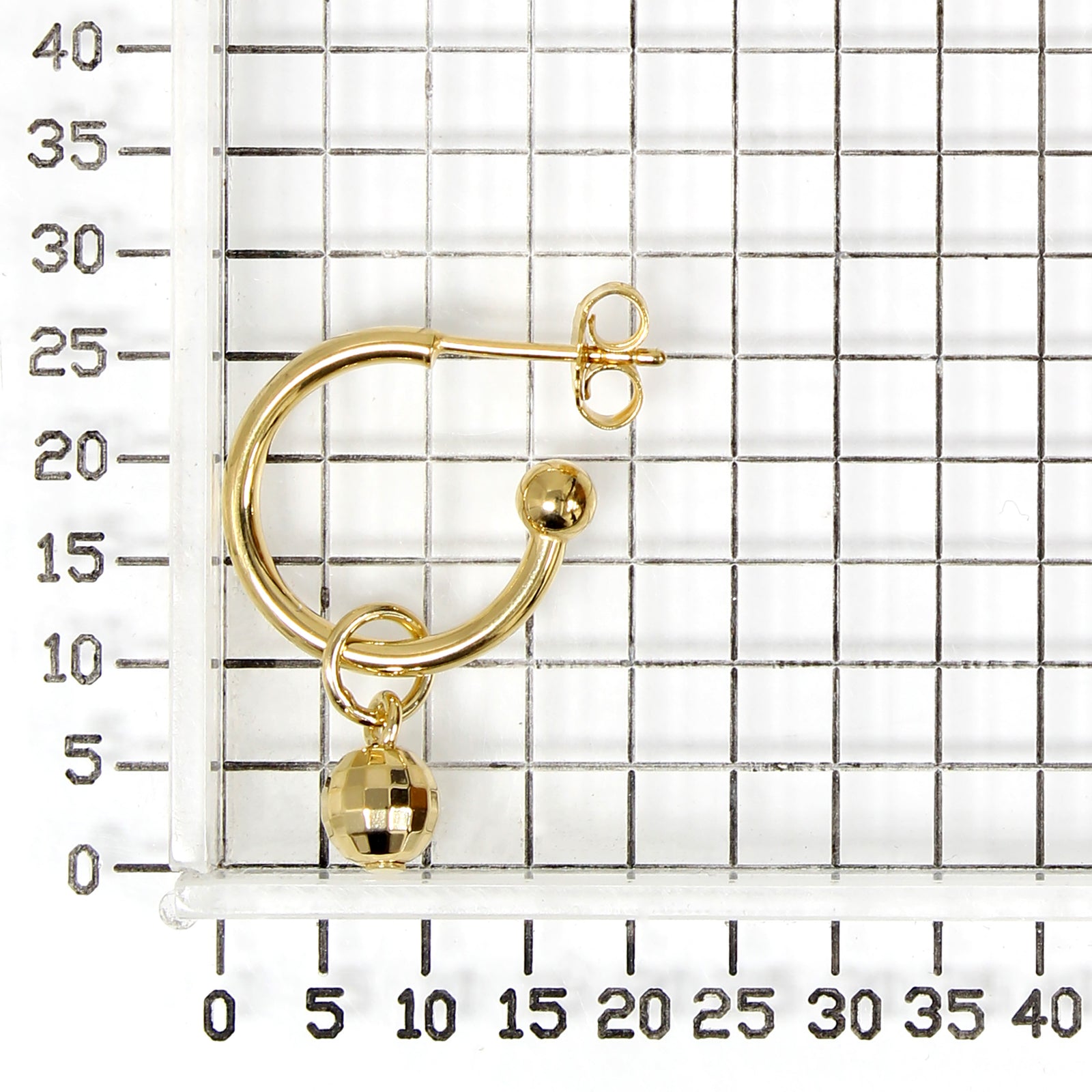 925 STERLING SILVER LIGHT WEIGHT DANGLED C HOOP EARRINGS