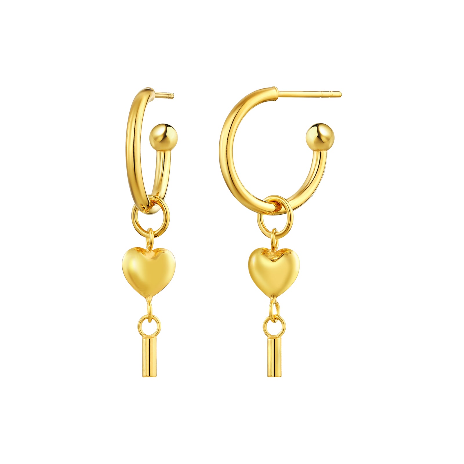 925 STERLING SILVER FANCY DANGLE HOOP EARRINGS