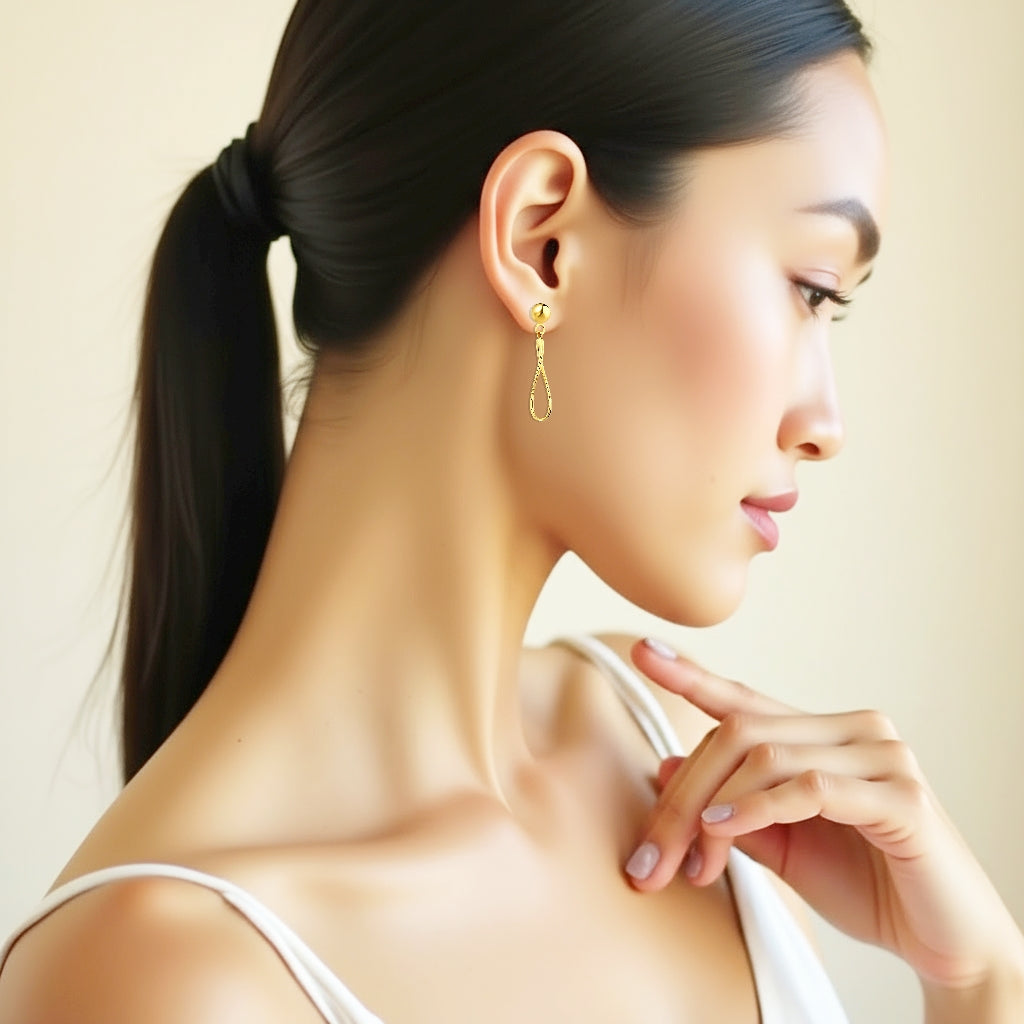 925 STERLING SILVER FANCY DANGLED EARRINGS