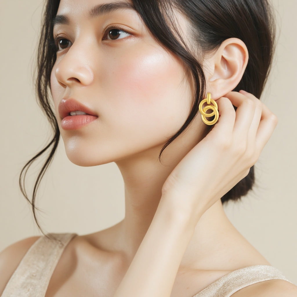 925 STERLING SILVER DUMMY DANGLED EARRINGS