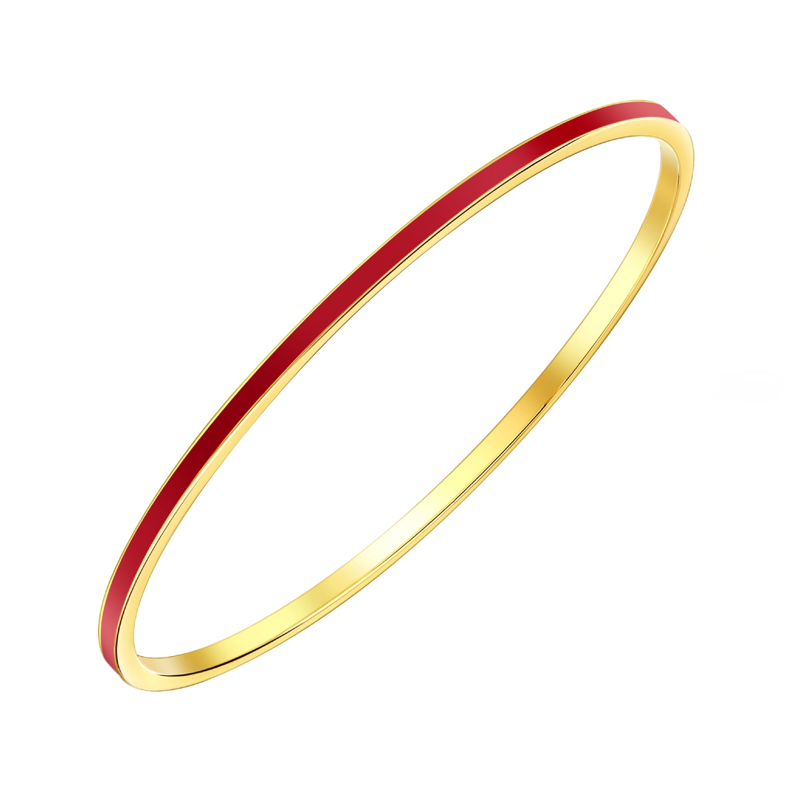 925 STERLING SILVER CLASSIC ENAMEL SLIP ON BANGLE