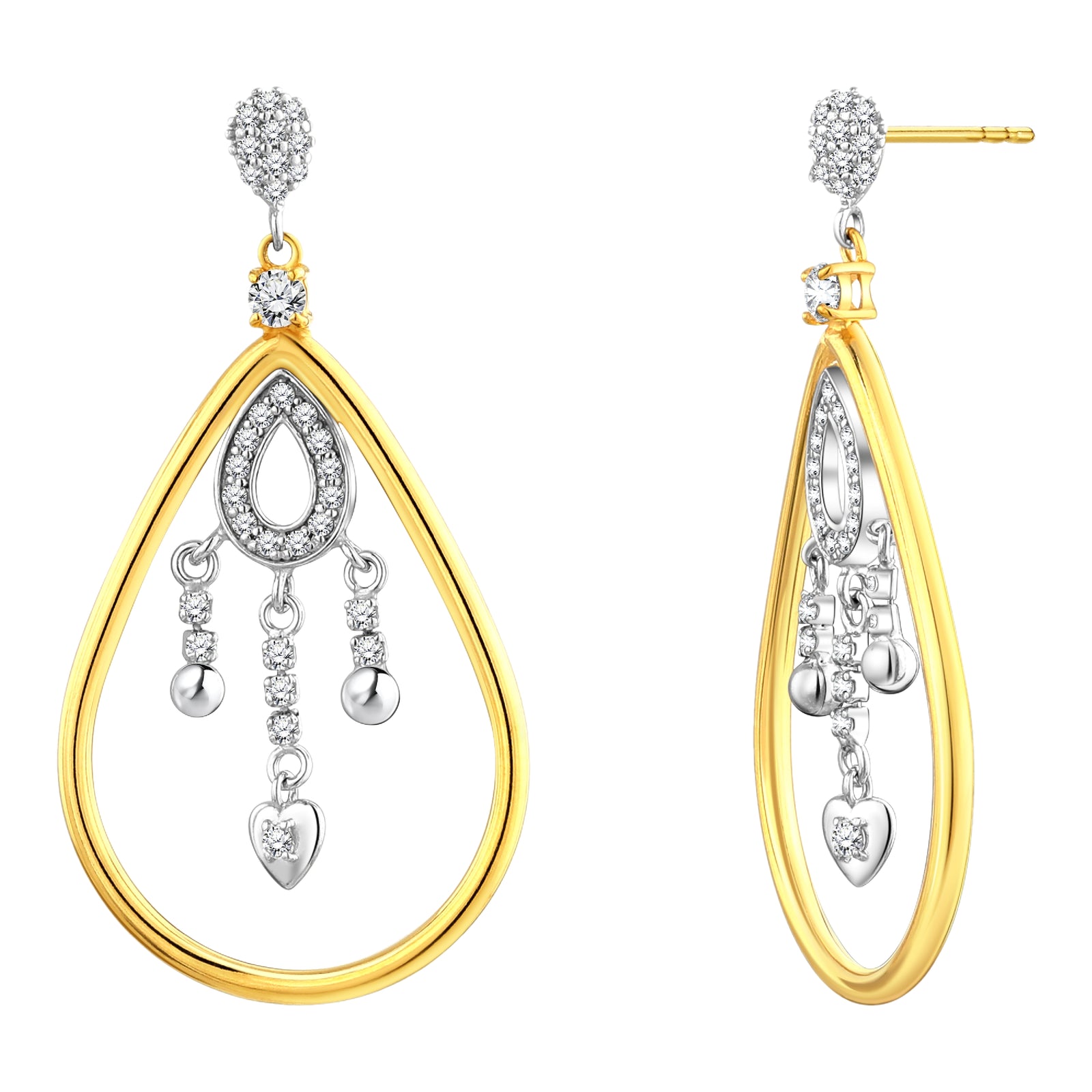 925 STERLING SILVER WATERFALL EARRIINGS