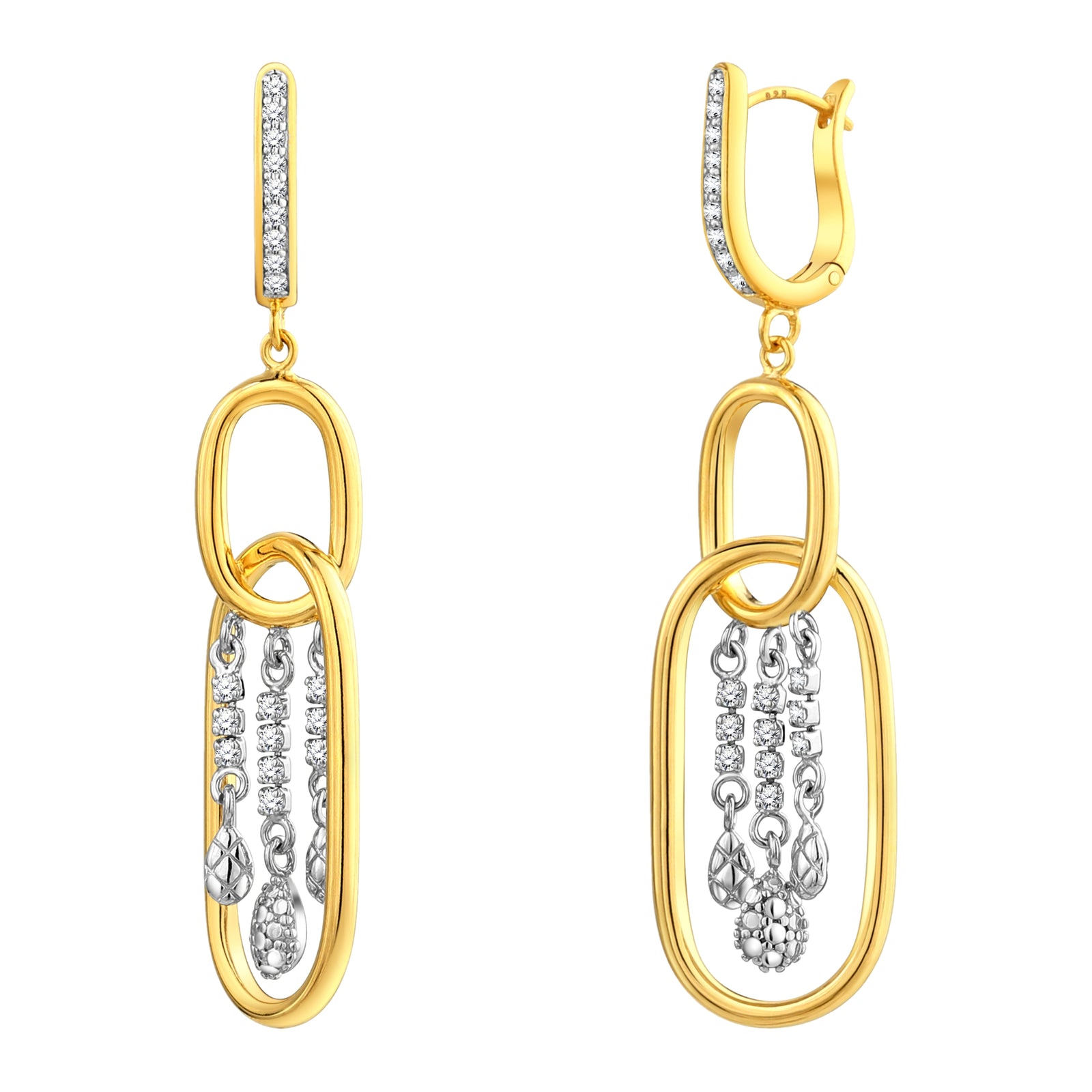 925 STERLING SILVER WATERFALL EARRINGS