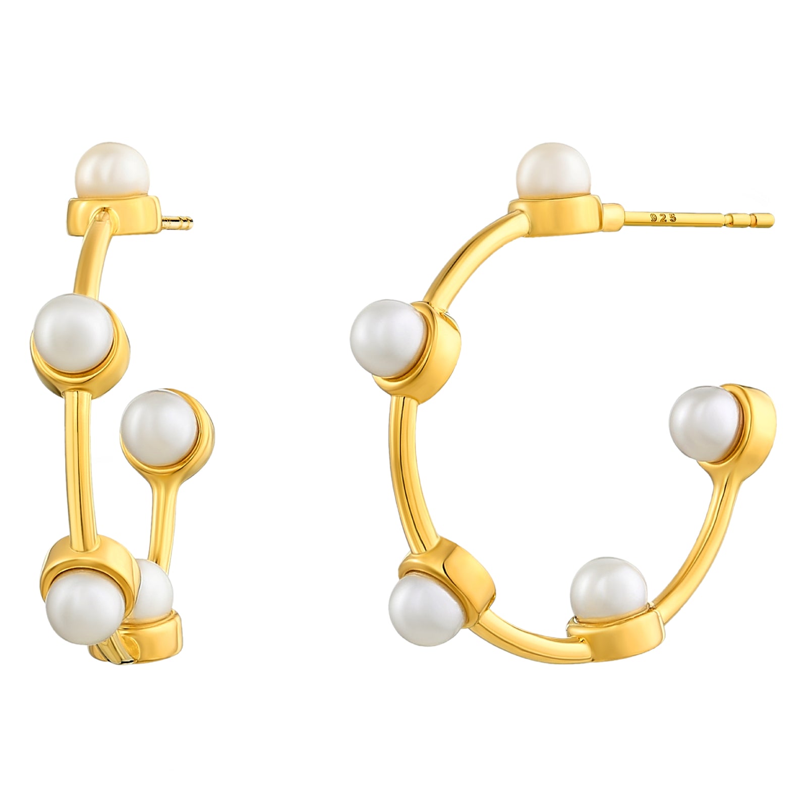 925 STERLING SILVER FRESHWATER PEARLS EARRINGS