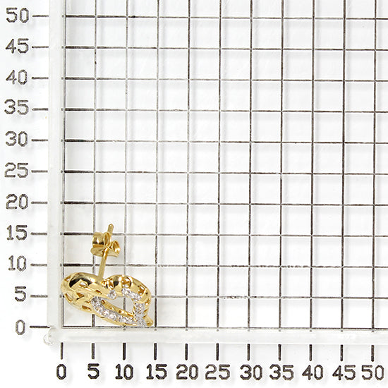 925 STERLING SILVER HEART EARRINGS WITH WHITE ZIRCON