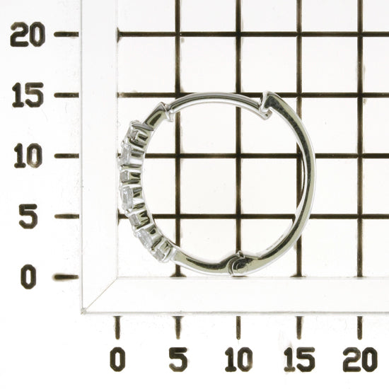 925 STERLING SILVER HUGGIE EARRINGS WITH CUBIC ZIRCONIA