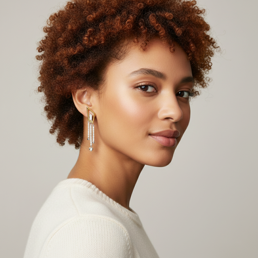 925 STERLING SILVER WATERFALL EARRINGS