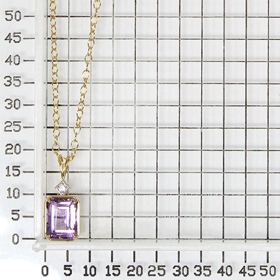 925 STERLING SILVER PENDANT WITH AMETHYST