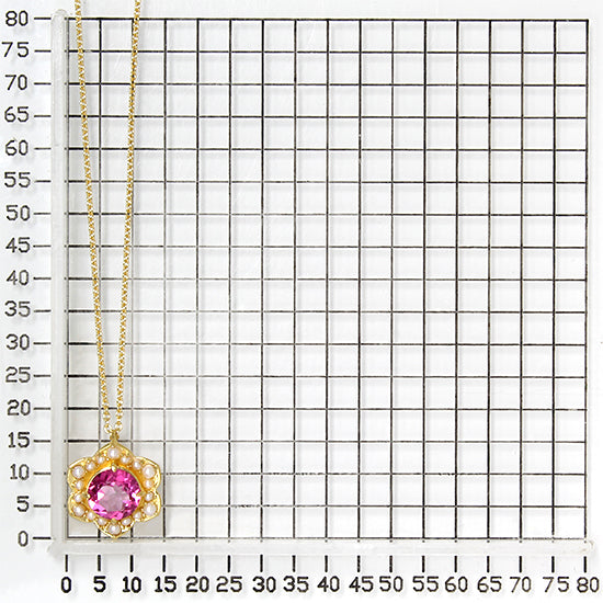 925 STERLING SILVER PENDANT WITH PINK TOPAZ