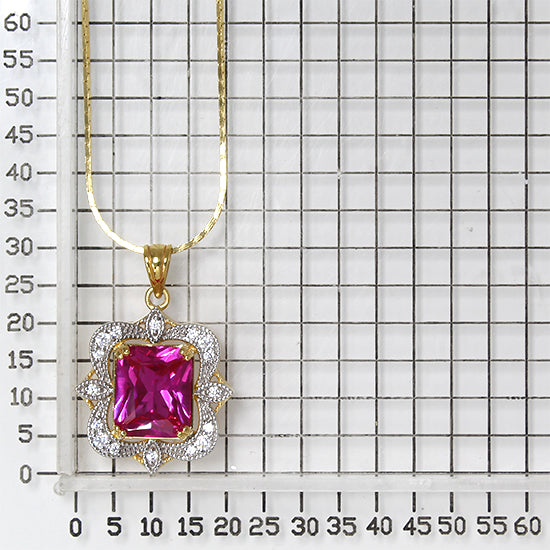 925 STERLING SILVER PENDANT WITH RUBY