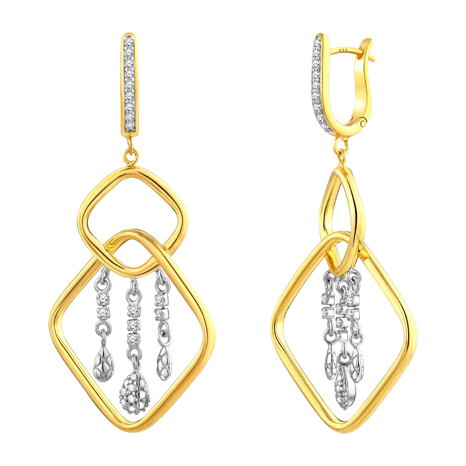 925 STERLING SILVER WATERFALL EARRINGS