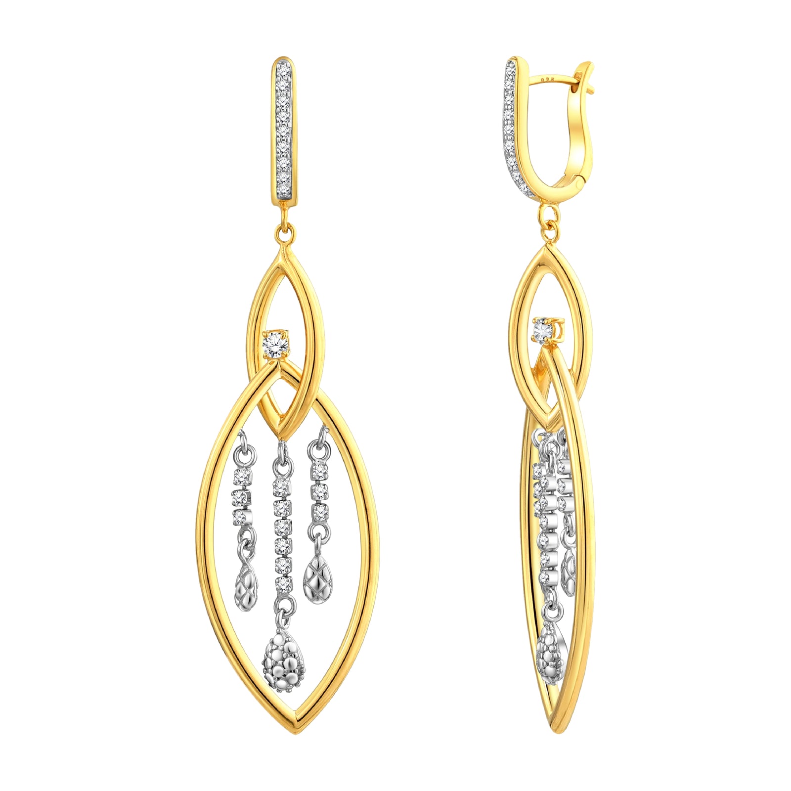 925 STERLING SILVER WATERFALL EARRINGS