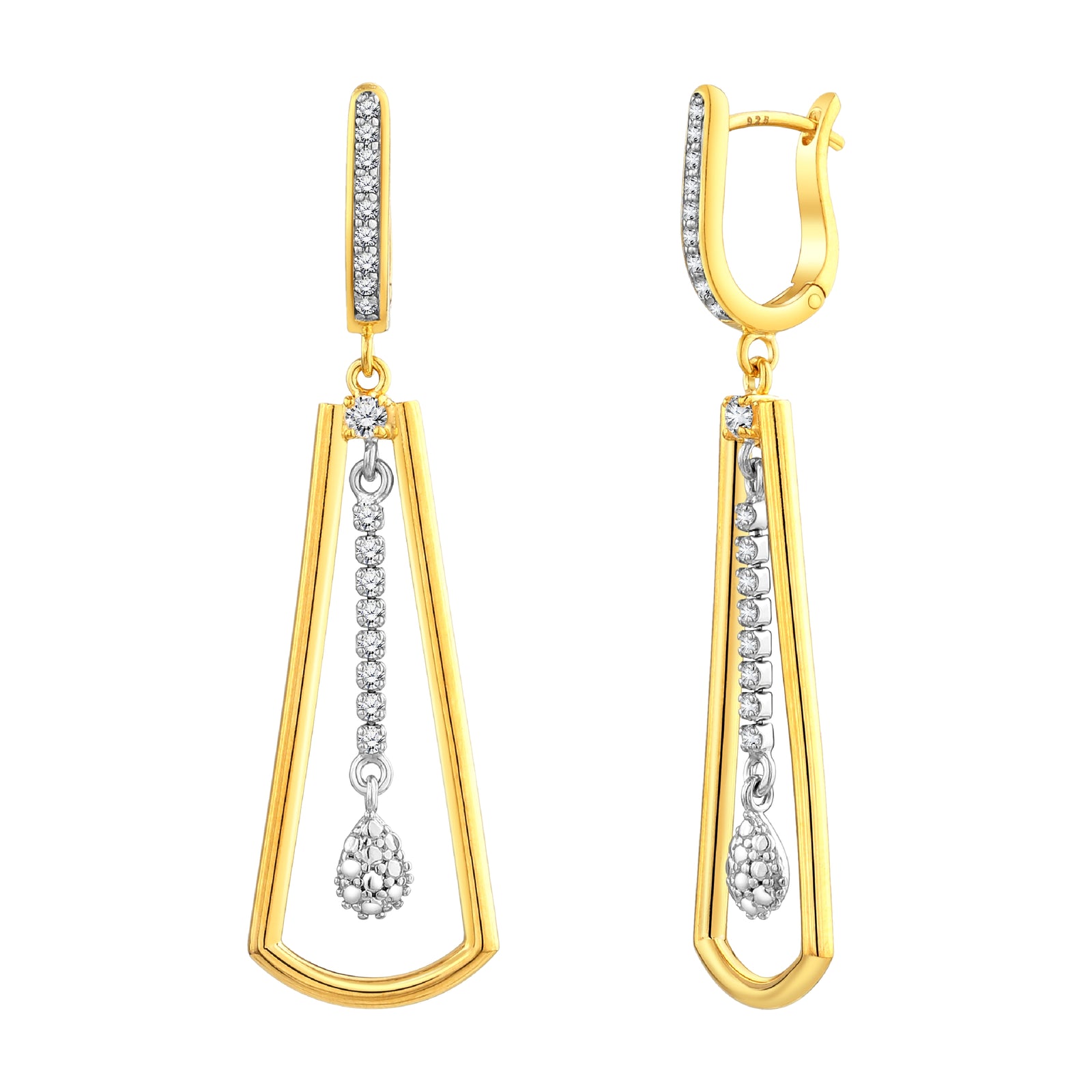 925 STERLING SILVER WATERFALL EARRINGS