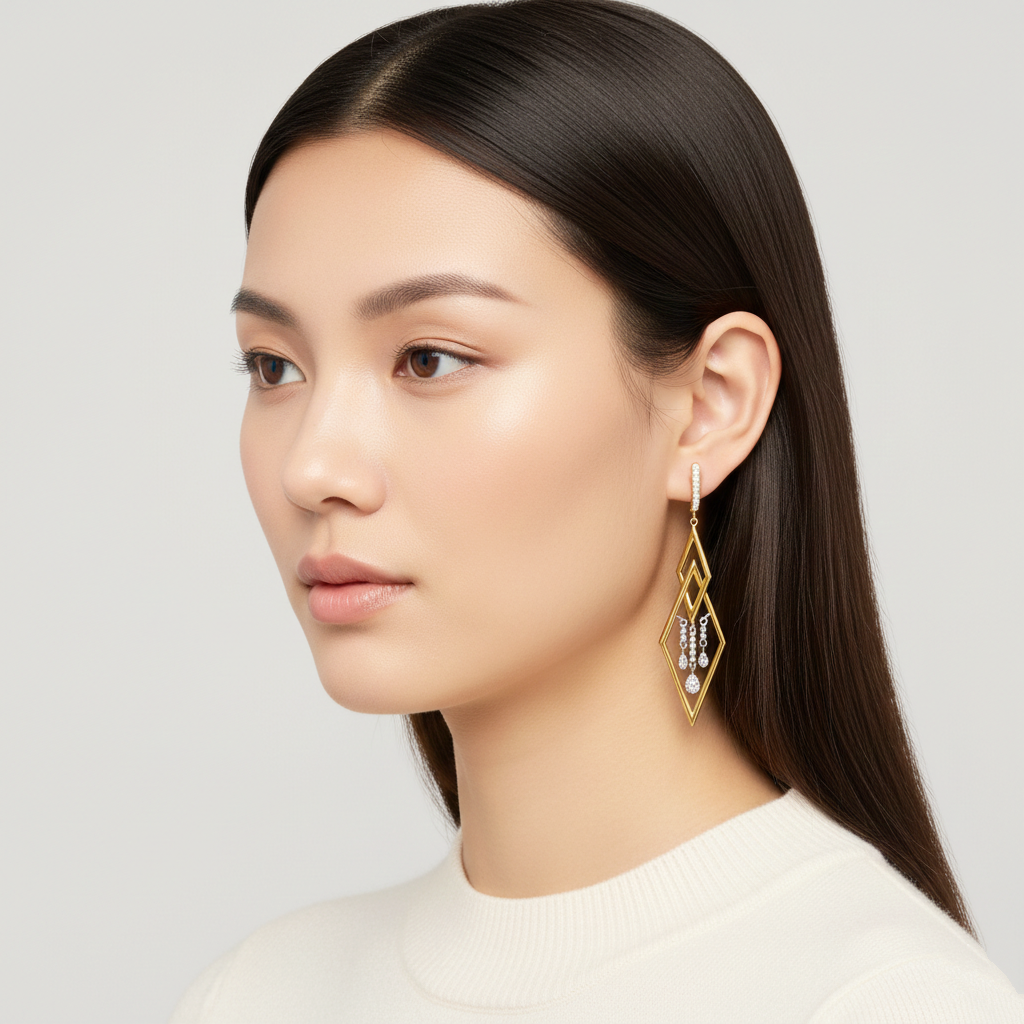 925 STERLING SILVER WATERFALL EARRINGS