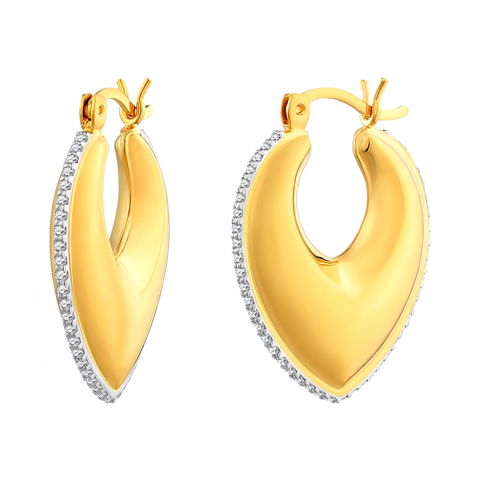 925 STERLING SILVER EARRINGS WITH CUBIC ZIRCONIA