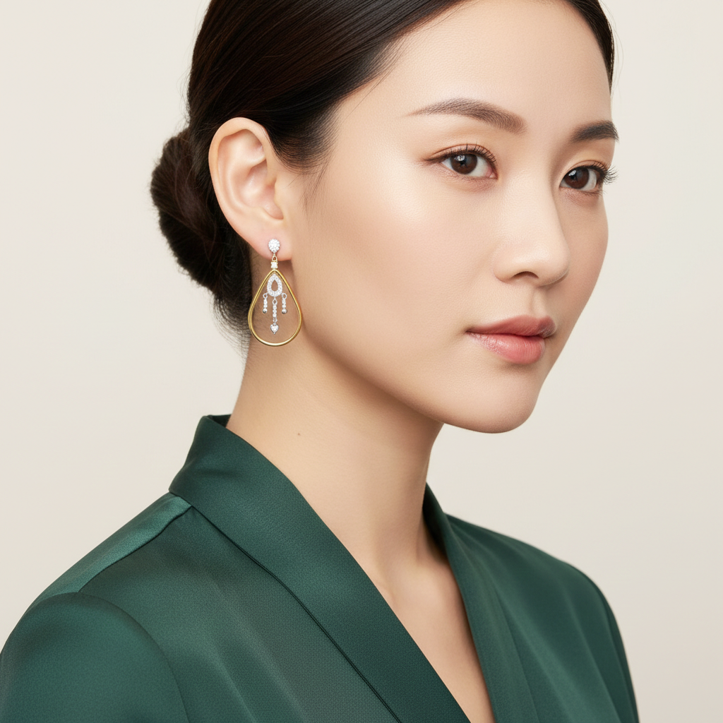 925 STERLING SILVER WATERFALL EARRIINGS