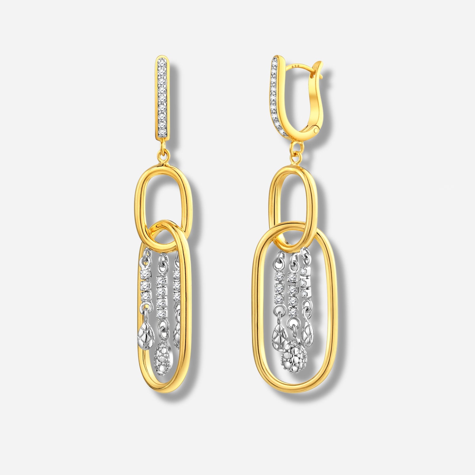 925 STERLING SILVER WATERFALL EARRINGS