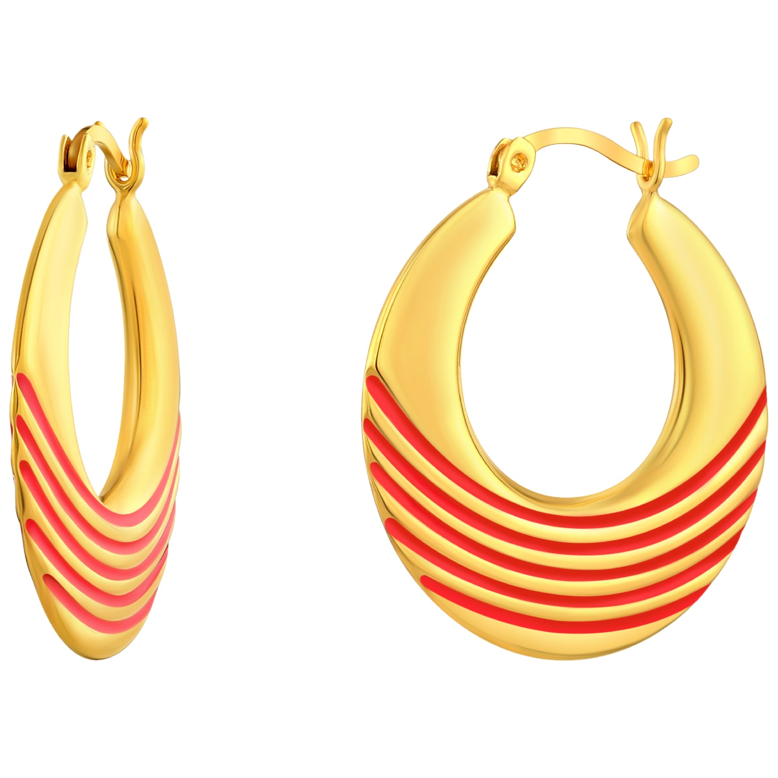 925 STERLING SILVER EARRINGS WITH ENAMEL