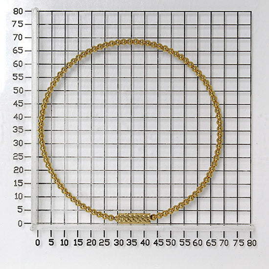 925 STERLING SILVER BALL BEAD SLIP ON BANGLE