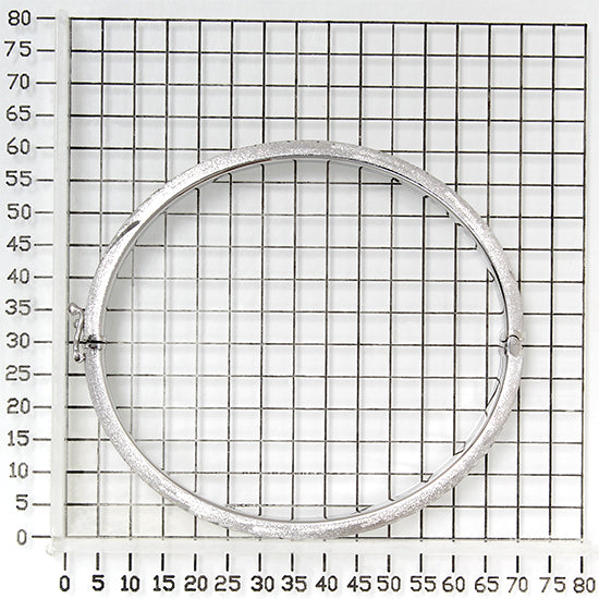 925 STERLING SILVER DIAMOND CUT TUBE HINGED BANGLE