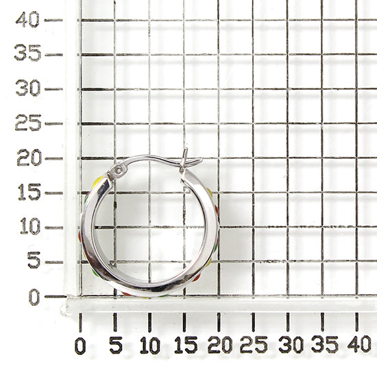 925 STERLING SILVER EARRINGS WITH ENAMEL