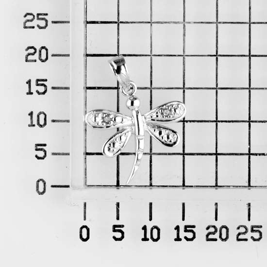 925 STERLING SILVER MINI DRAGONFLY PENDANT CHARM F33931