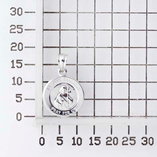 925 STERLING SILVER 12.0 MM. SAINT JUDE THADDEUS PENDANT F36192