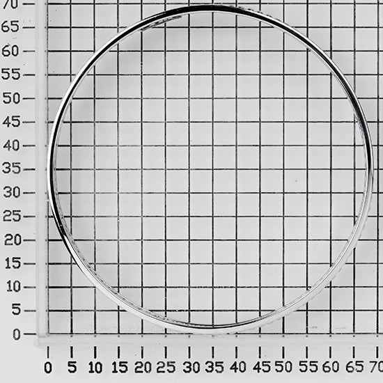 925 STERLING SILVER CAVIAR ALL ROUND SLIP ON BANGLE