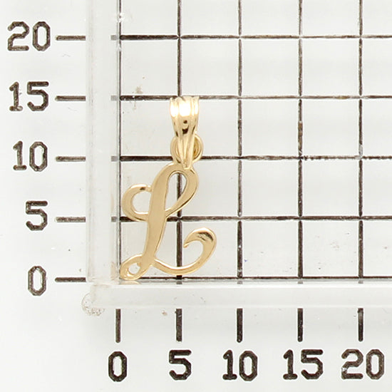 925 STERLING SILVER LITTLE "L" PENDANT F75763