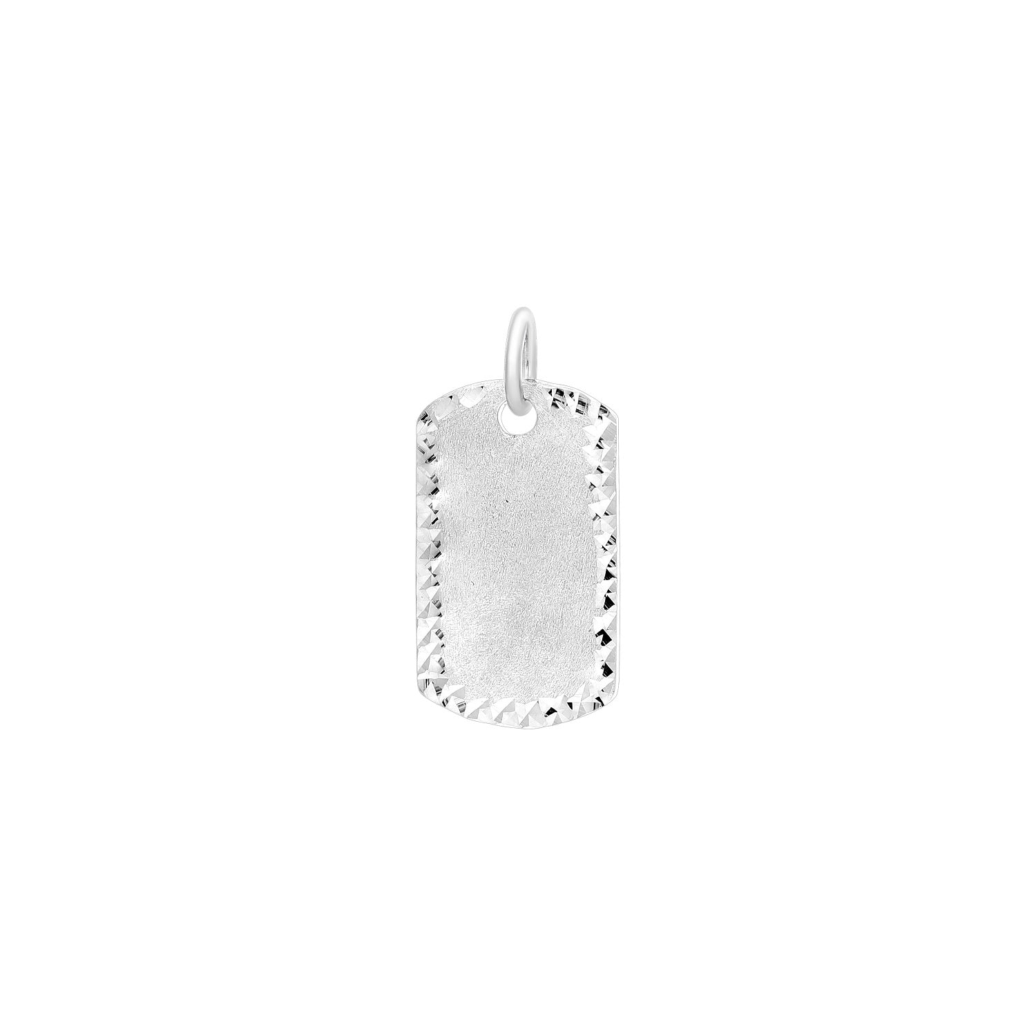 925 STERLING SILVER MINI ARMY PENDANT WITH DIAMOND CUT F78886