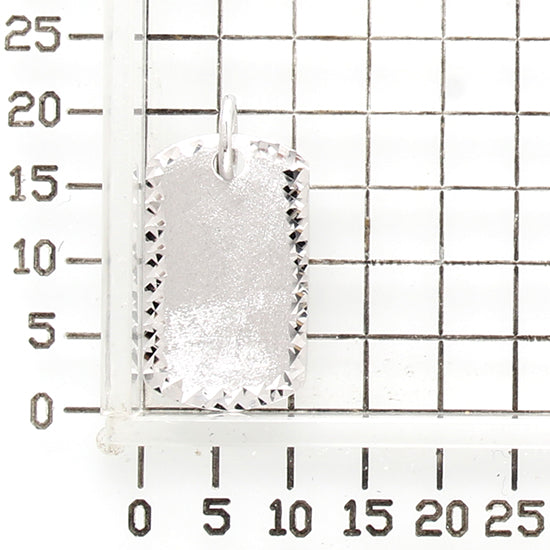 925 STERLING SILVER MINI ARMY PENDANT WITH DIAMOND CUT F78886