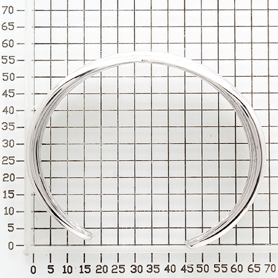 925 STERLING SILVER CLASSIC PLEATED CUFF BANGLE