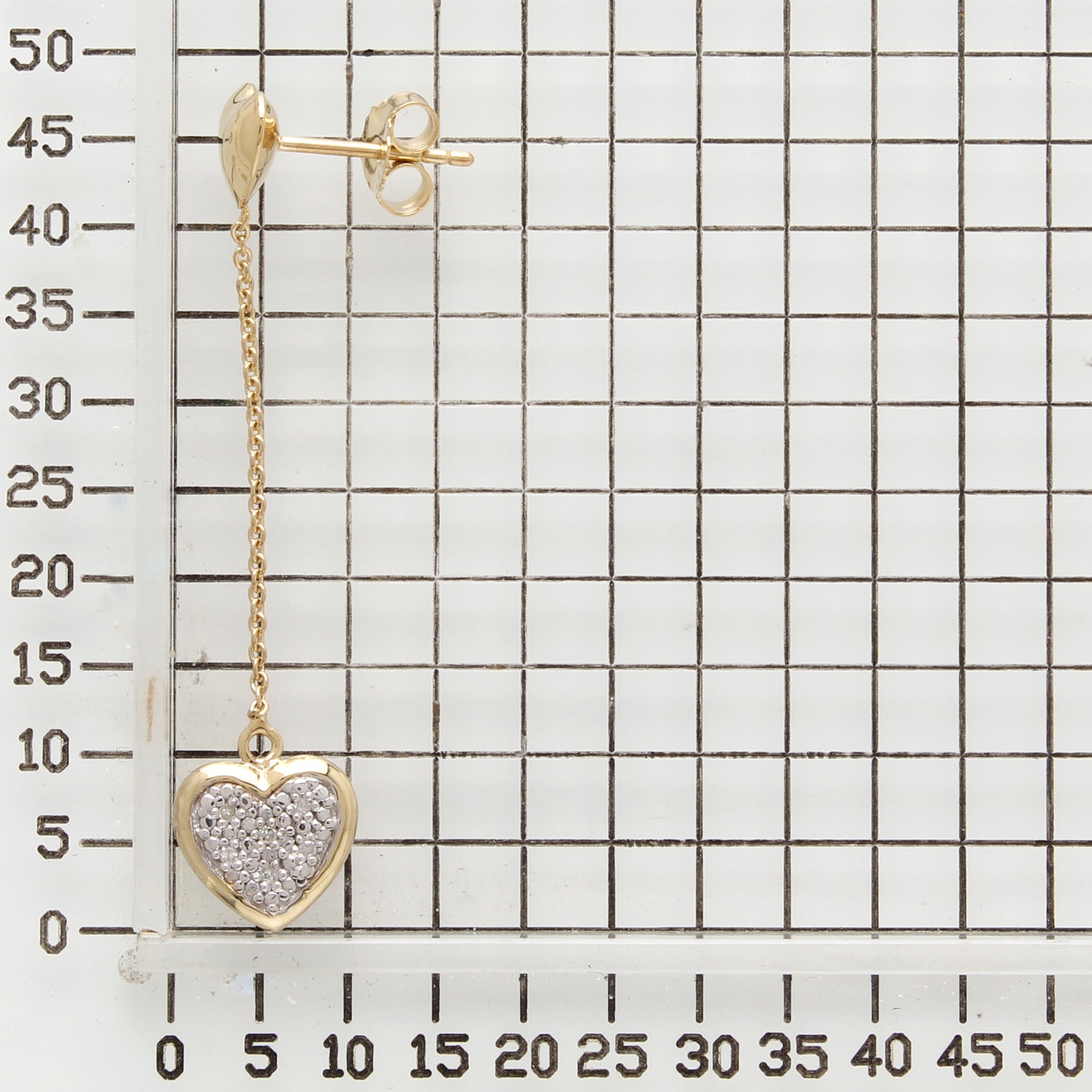 925 STERLING SILVER DANGLED HEART EARRINGS