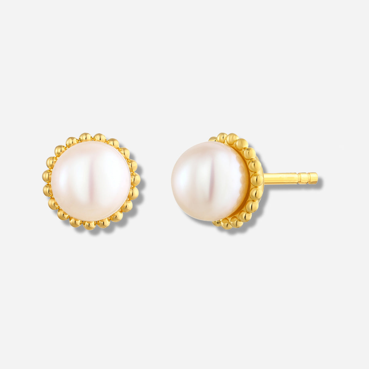 925 STERLING SILVER FRESHWATER PEARLS STUD EARRINGS